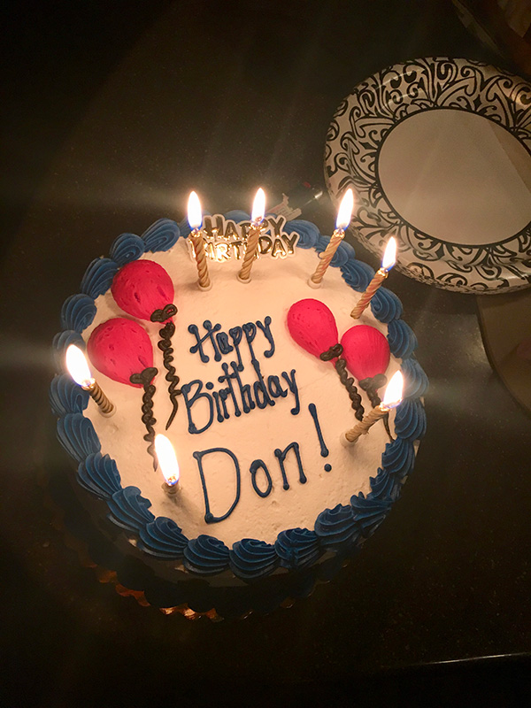 Don's birthday cake