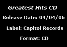 Greatest Hits CD data